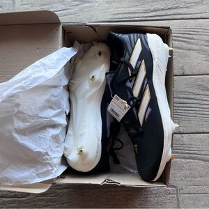 Adidas Men Baseball Cleats Black  and Gold Athletic